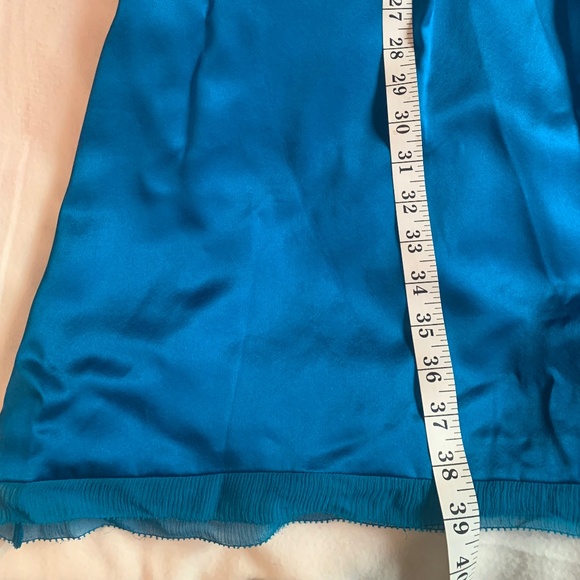 Ann Taylor Petrol Blue Silk Dress - Picture 8 of 13